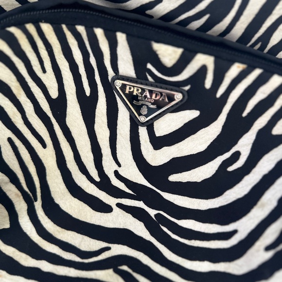Authentic PRADA Zebra Print Nylon Backpack - Picture 3 of 4